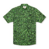 Chemise à manches courtes avec col camp et imprimé Match